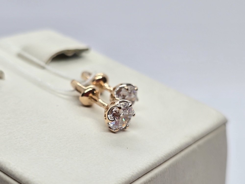 СПУС585 СЕРЬГИ ПУСЕТЫ (Au 585)