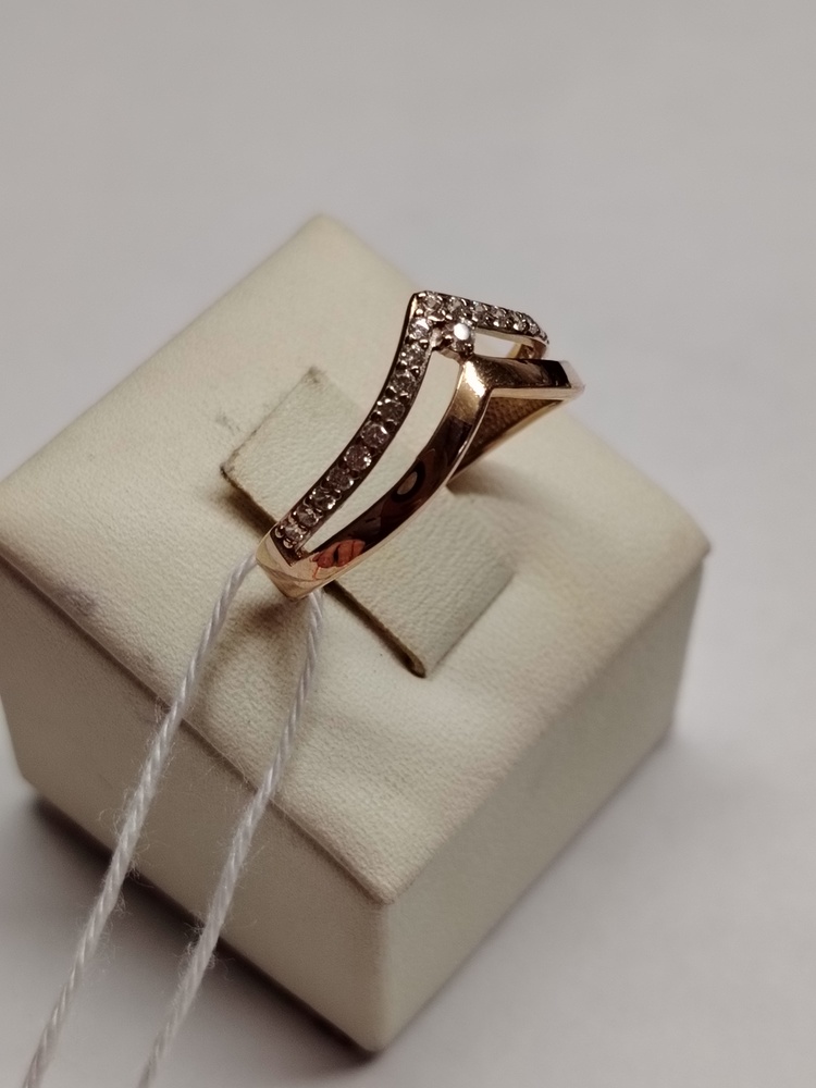 КОЛЬЦО С КАМНЯМИ (Au 585)