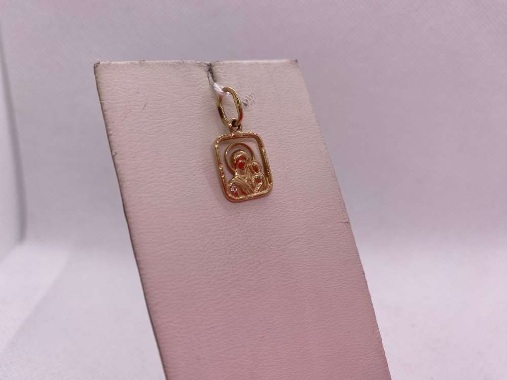 ПОДВЕСКА ИКОНА С КАМНЕМ (Au 585)