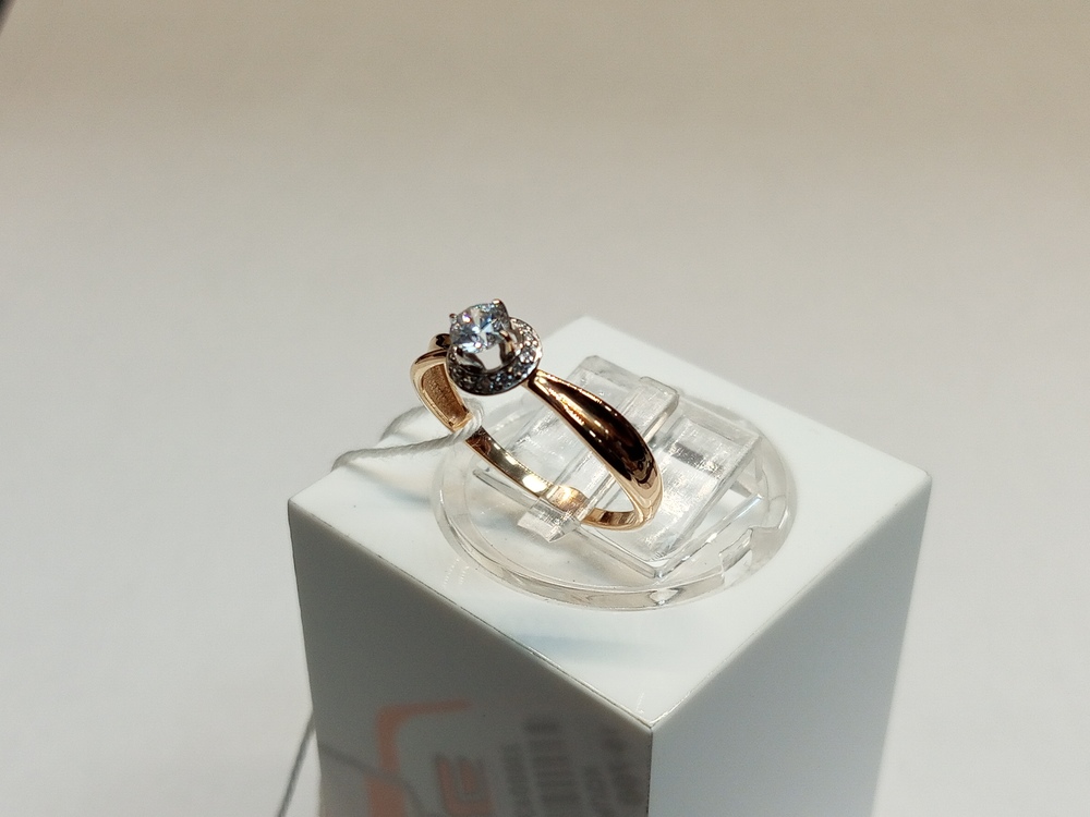 КОЛКМИ375 КОЛЬЦО С КАМНЯМИ (Au 375)