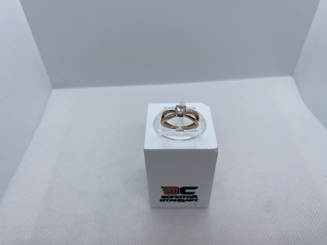 КОЛЬЦО С КАМНЯМИ (Au 585)