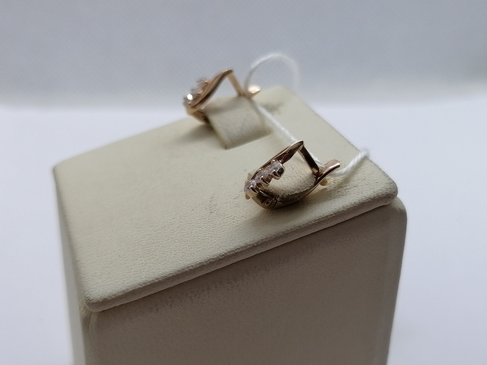 СЕРЬГИ С КАМНЯМИ (Au 585)