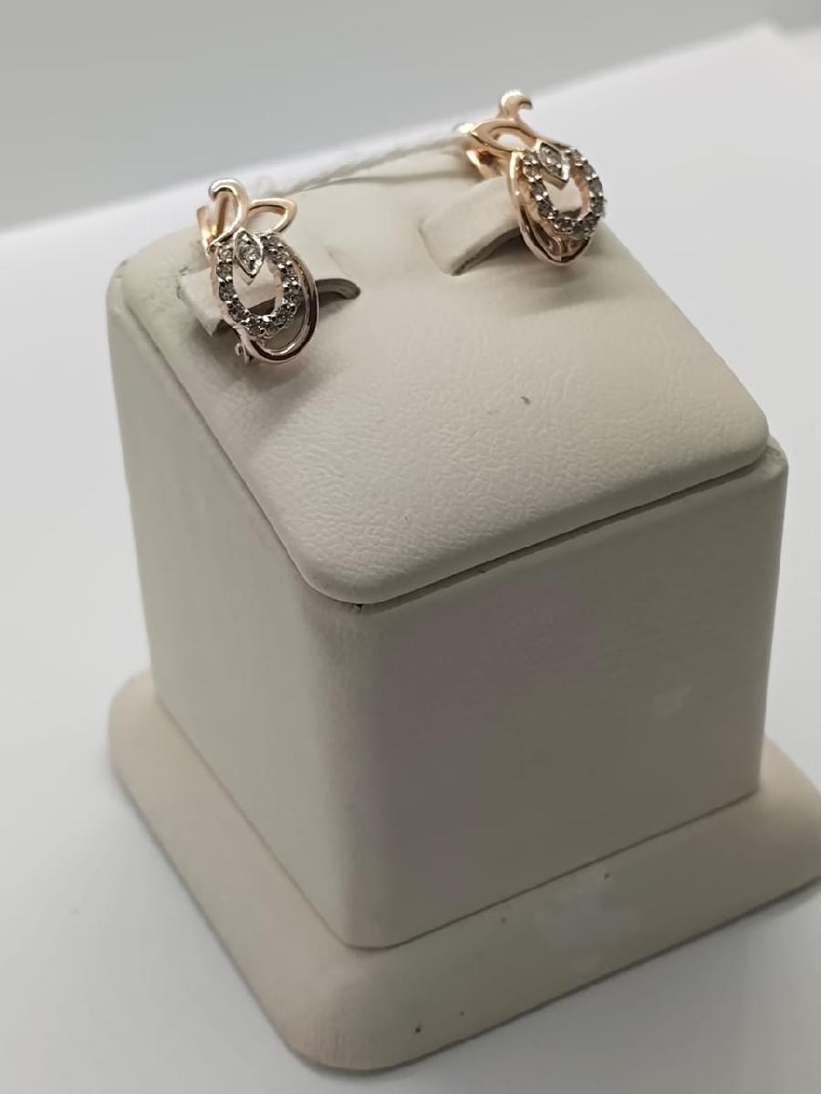 СЕРЬГИ С КАМНЯМИ (Au 585)