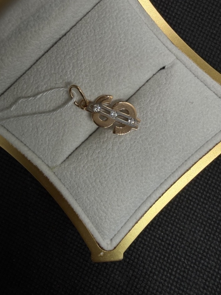 ПОДКМИ585 ПОДВЕСКА С КАМНЯМИ (Au 585)