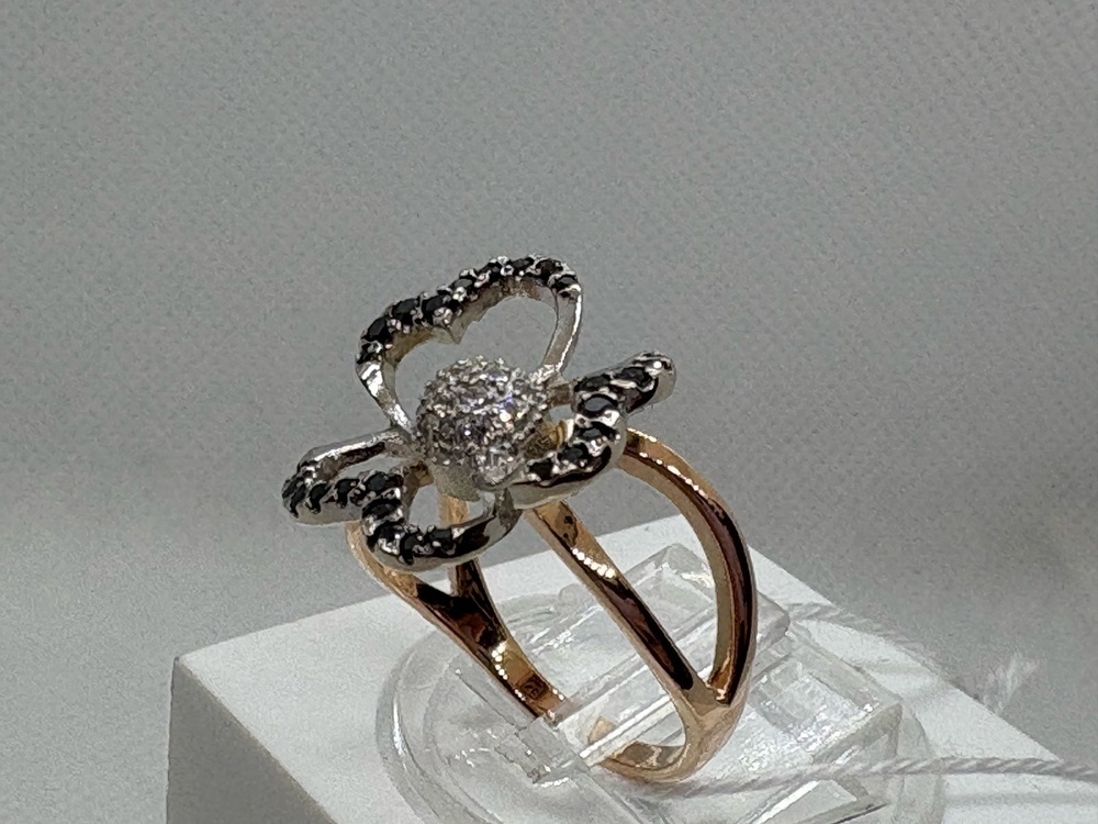 КОЛЬЦО С КАМНЯМИ (Au 585)