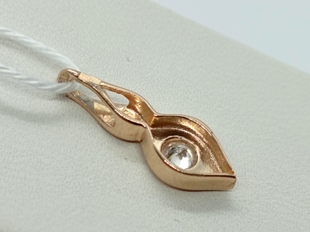 ПОДКМ585 ПОДВЕСКА С КАМНЕМ (Au 585)