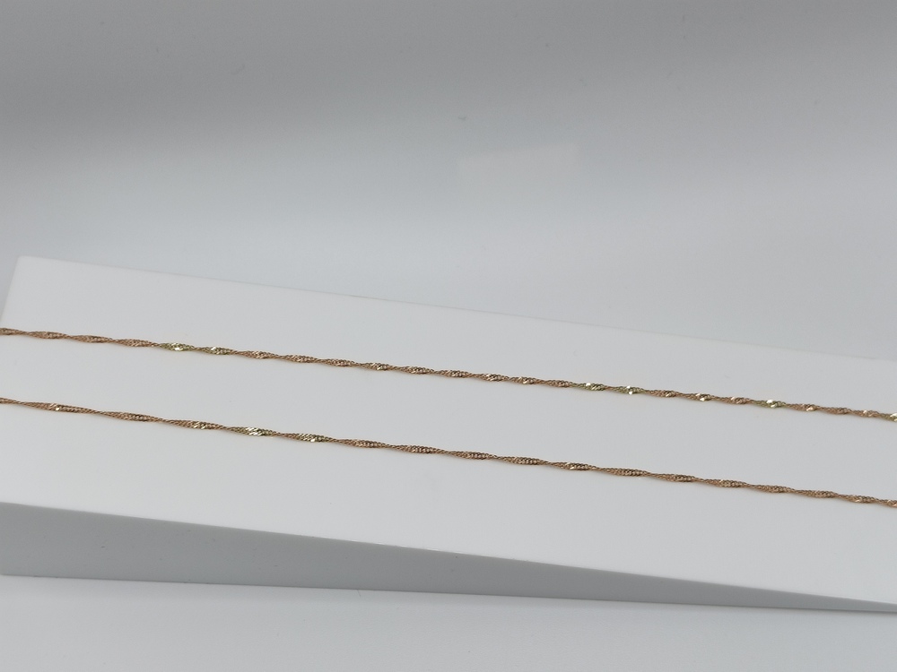 ЦПСИ585 ЦЕПЬ ПУСТОТЕЛАЯ Сингапур (Au 585)