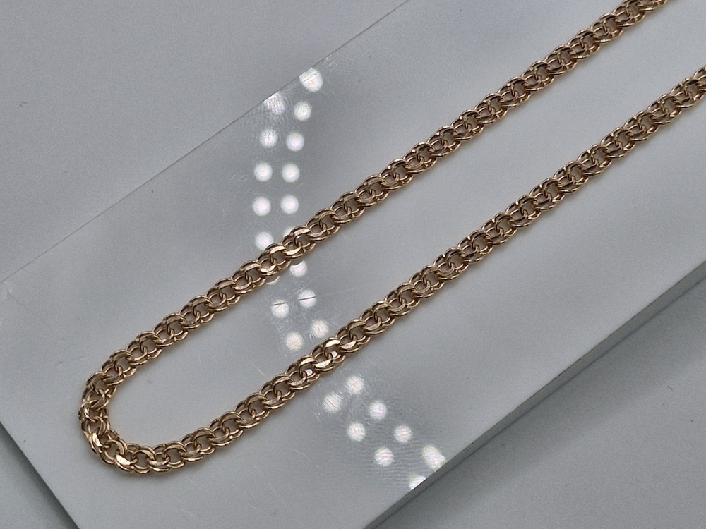 ЦЕПЬ ПУСТОТЕЛАЯ Бисмарк (Au 585)