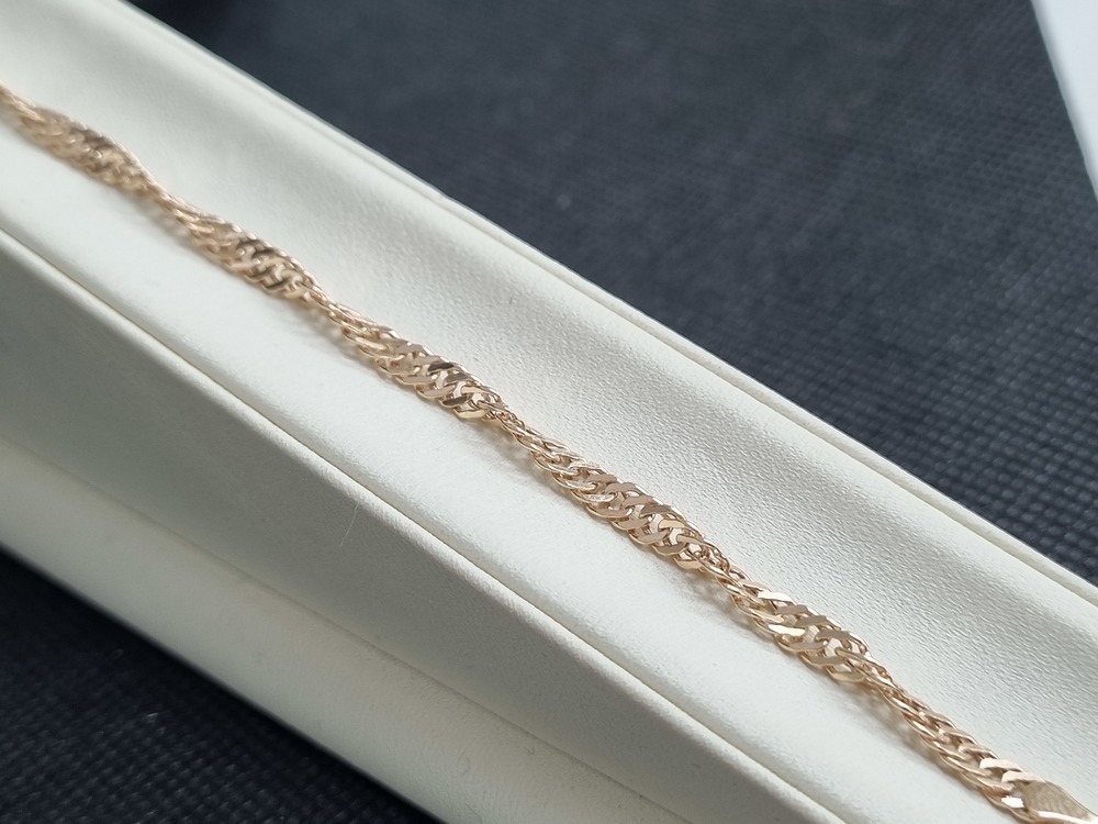 БРАСЛЕТ ПУСТОТЕЛЫЙ Сингапур (Au 585)