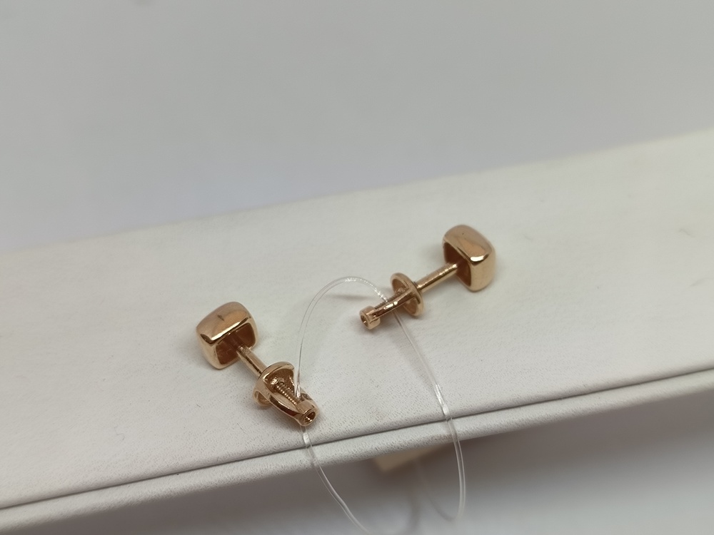 СЕРЬГИ ПУСЕТЫ без камня (Au 585)