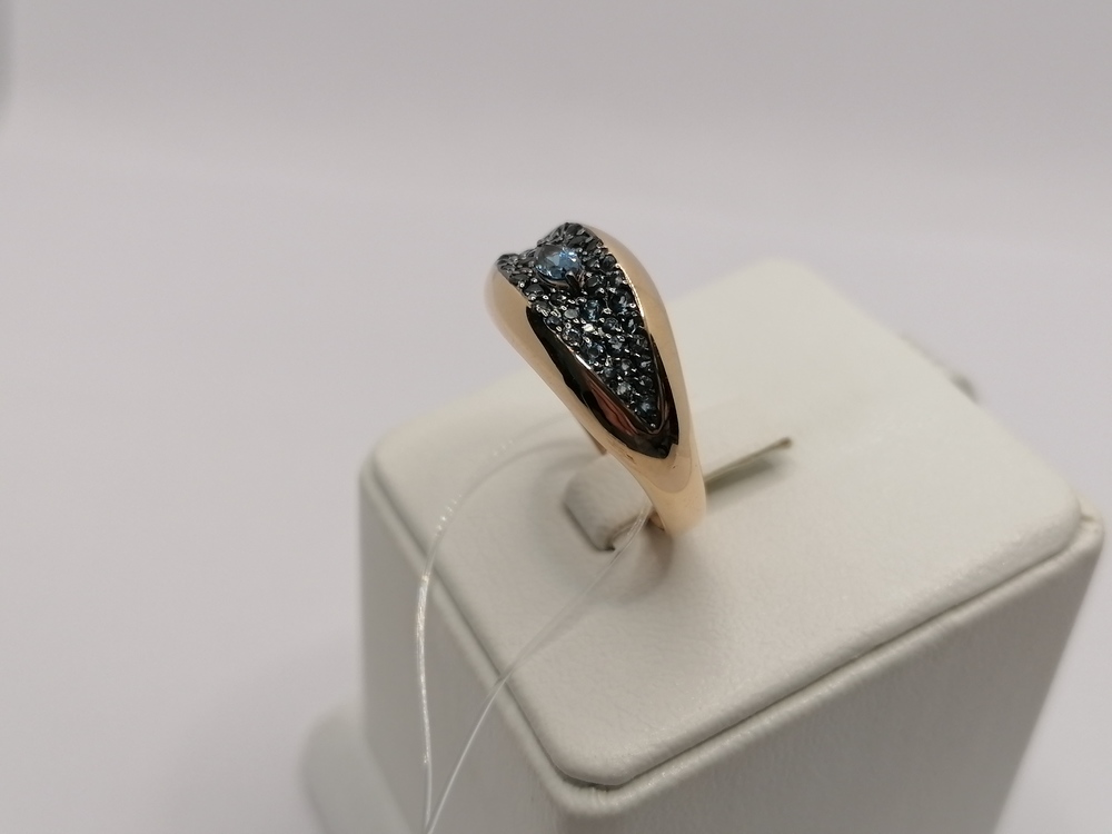 КОЛЬЦО ЛОНДОН-ТОПАЗ (Au 585)