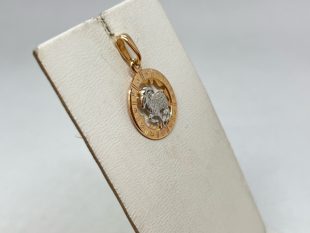 5225/овен ПОДВЕСКА ЗНАК ЗОДИАКА ОВЕН (Au 585)