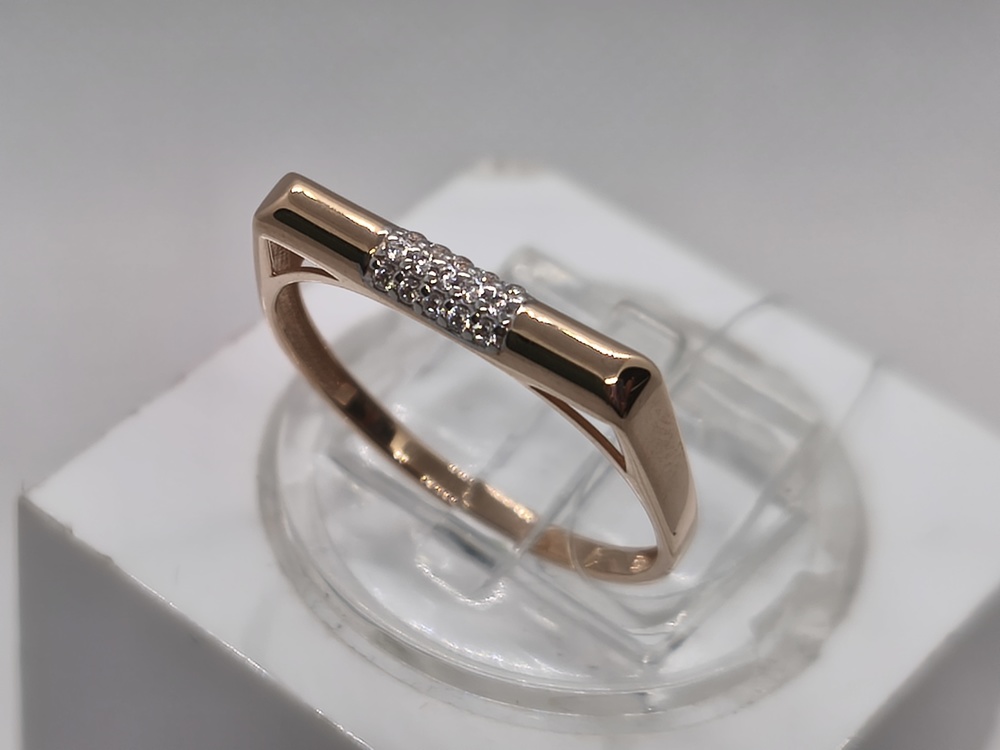 КОЛЬЦО С КАМНЯМИ (Au 585)