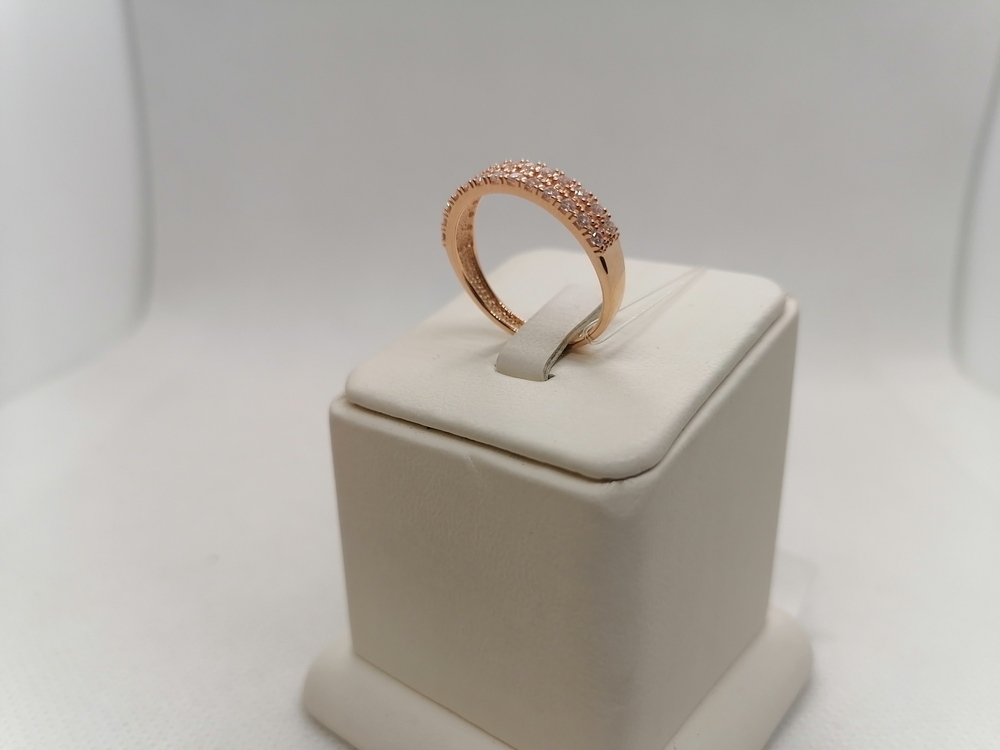 КОЛЬЦО С КАМНЯМИ (Au 585)