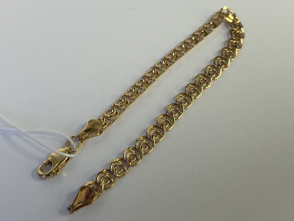 БРАСЛЕТ ПОЛНОВЕСНЫЙ Лав Au 585