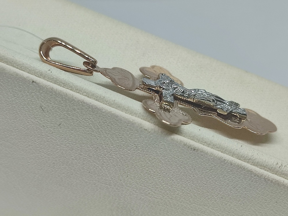 ПОДВЕСКА КРЕСТ без камня (Au 585)