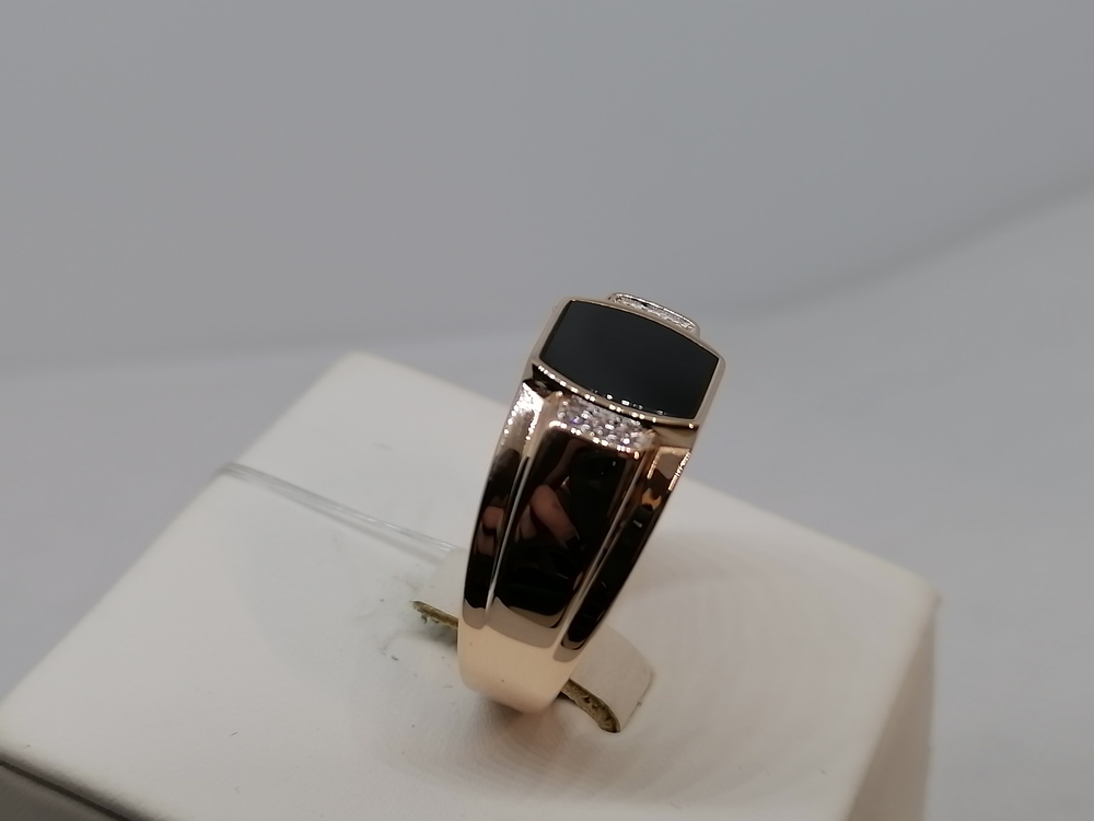 КОЛЬЦО ПЕЧАТКА с камнями (Au 585)