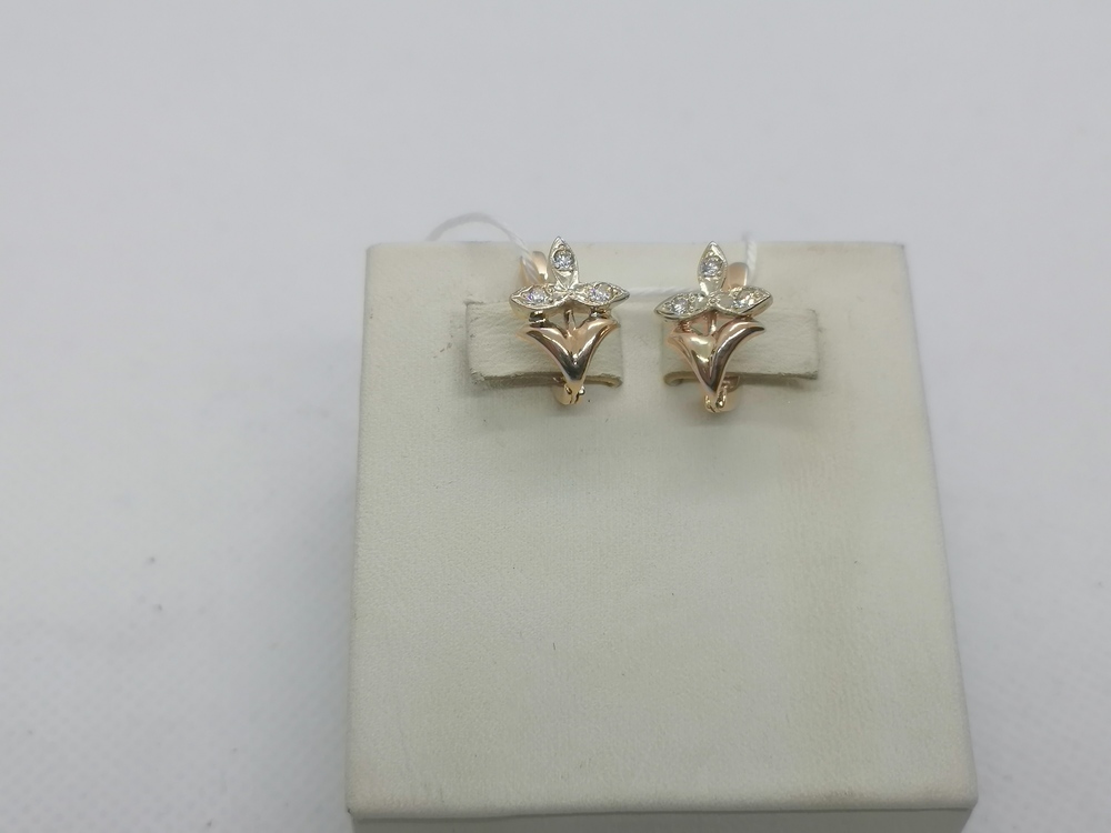 СЕРЬГИ С КАМНЯМИ (Au 585)