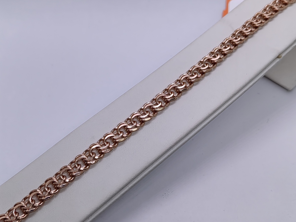 БЛБ585 БРАСЛЕТ ПОЛНОВЕСНЫЙ Бисмарк (Au 585)