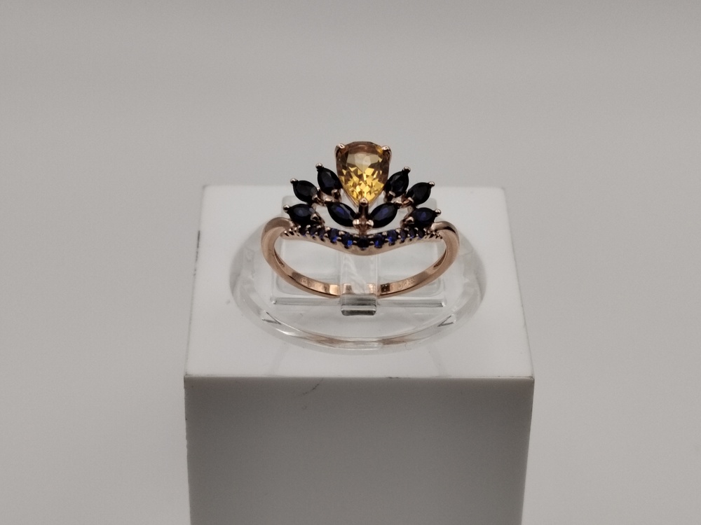 КОЛКМИ585 КОЛЬЦО С КАМНЯМИ (Au 585)