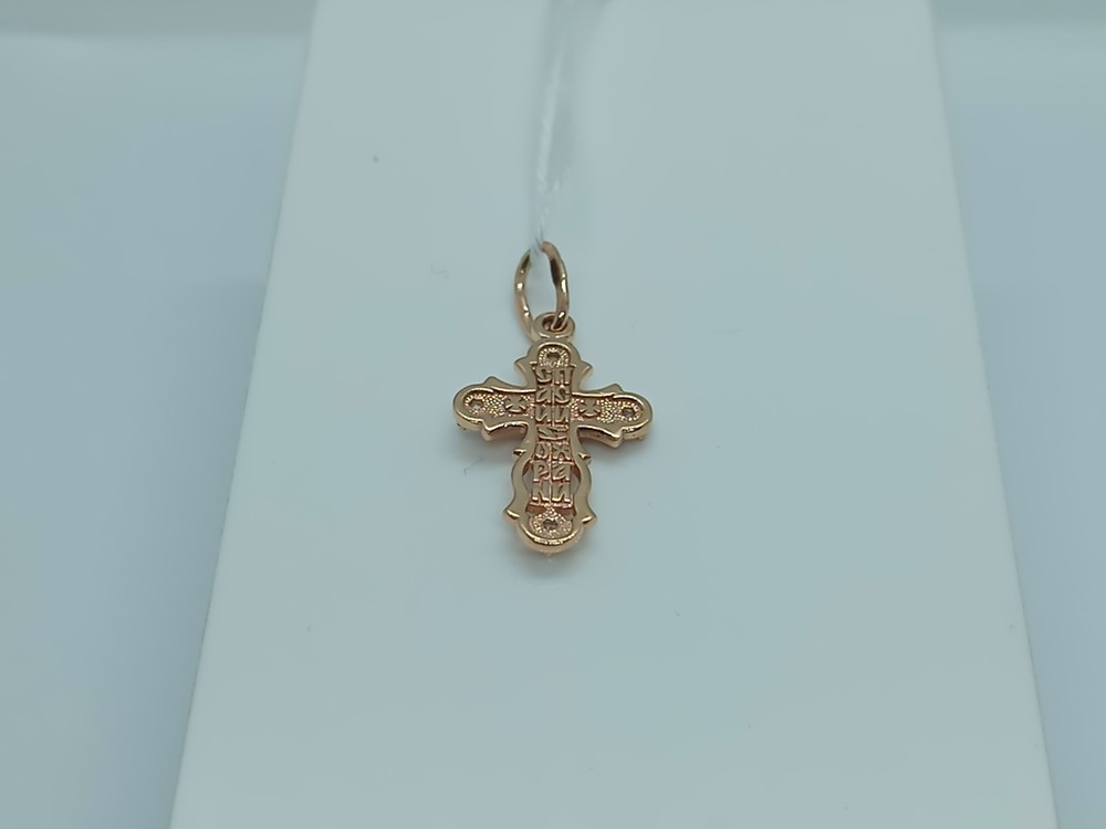 ПОДККИ585 ПОДВЕСКА КРЕСТ С КАМНЯМИ (Au 585)