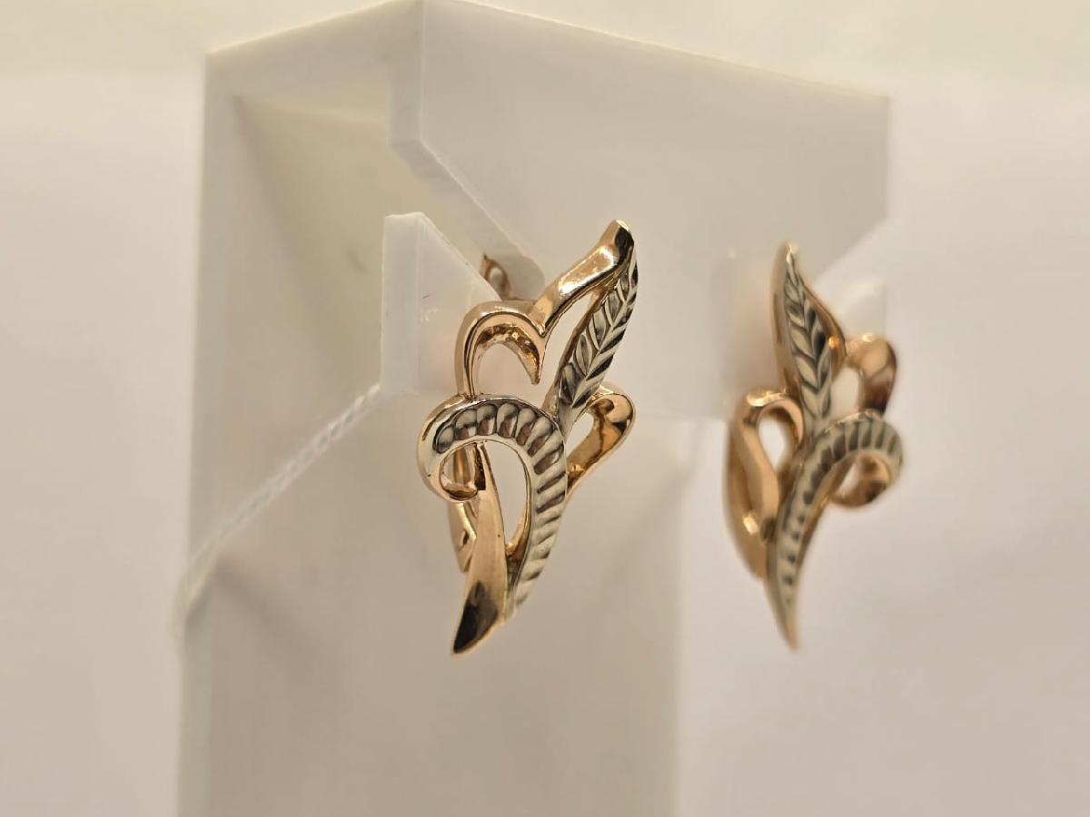 СЕРЬГИ БЕЗ КАМНЯ (Au 585)