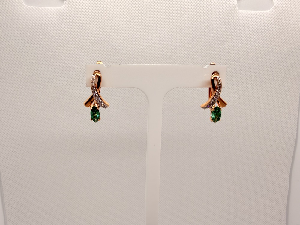 СЕРЬГИ С КАМНЯМИ (Au 585)