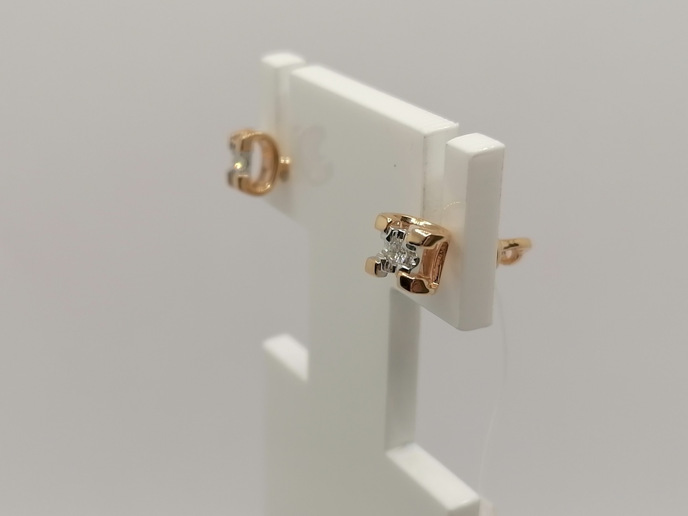 СЕРЬГИ ПУСЕТЫ Бриллиант (Au 585)