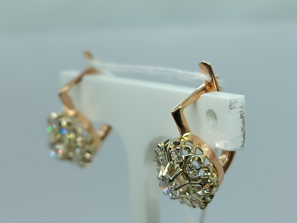 СЕРЬГИ С КАМНЯМИ (Au 585)