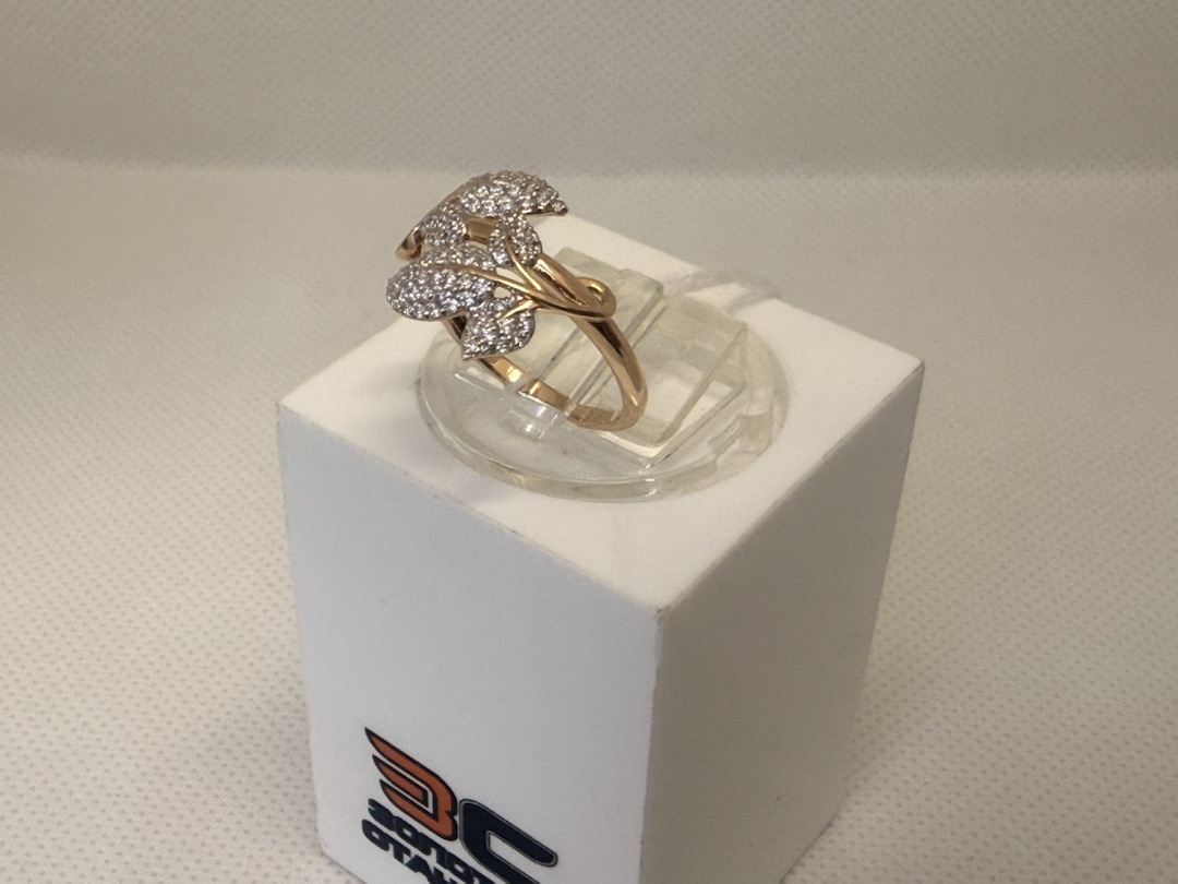 КОЛКМИ585 КОЛЬЦО С КАМНЯМИ (Au 585)