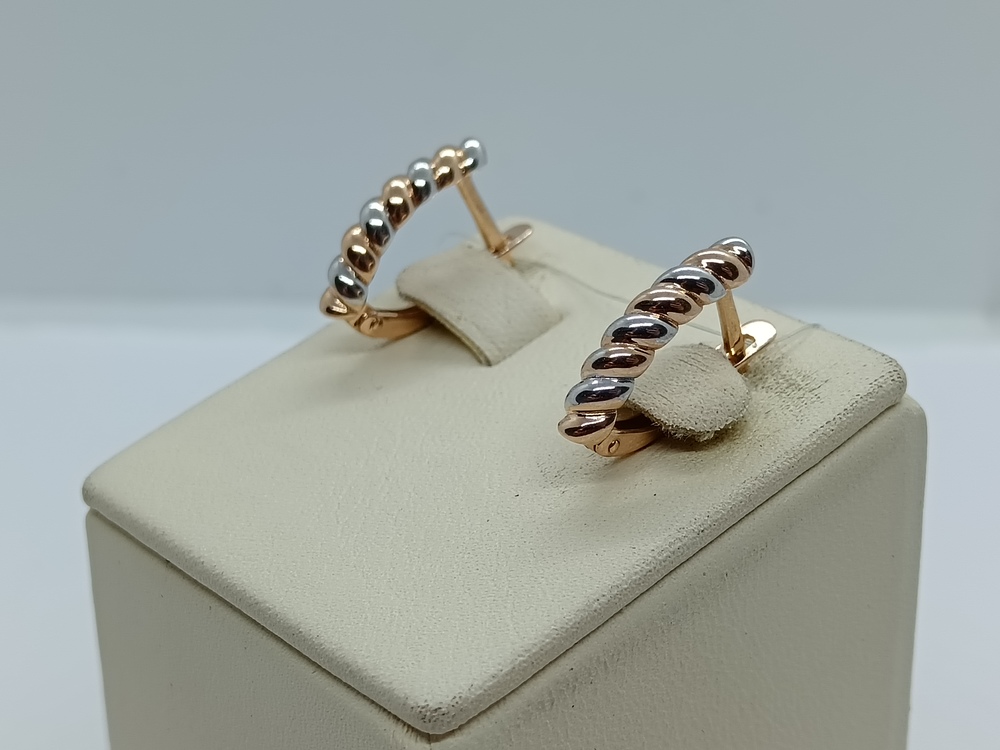 СЕРЬГИ БЕЗ КАМНЯ (Au 585)