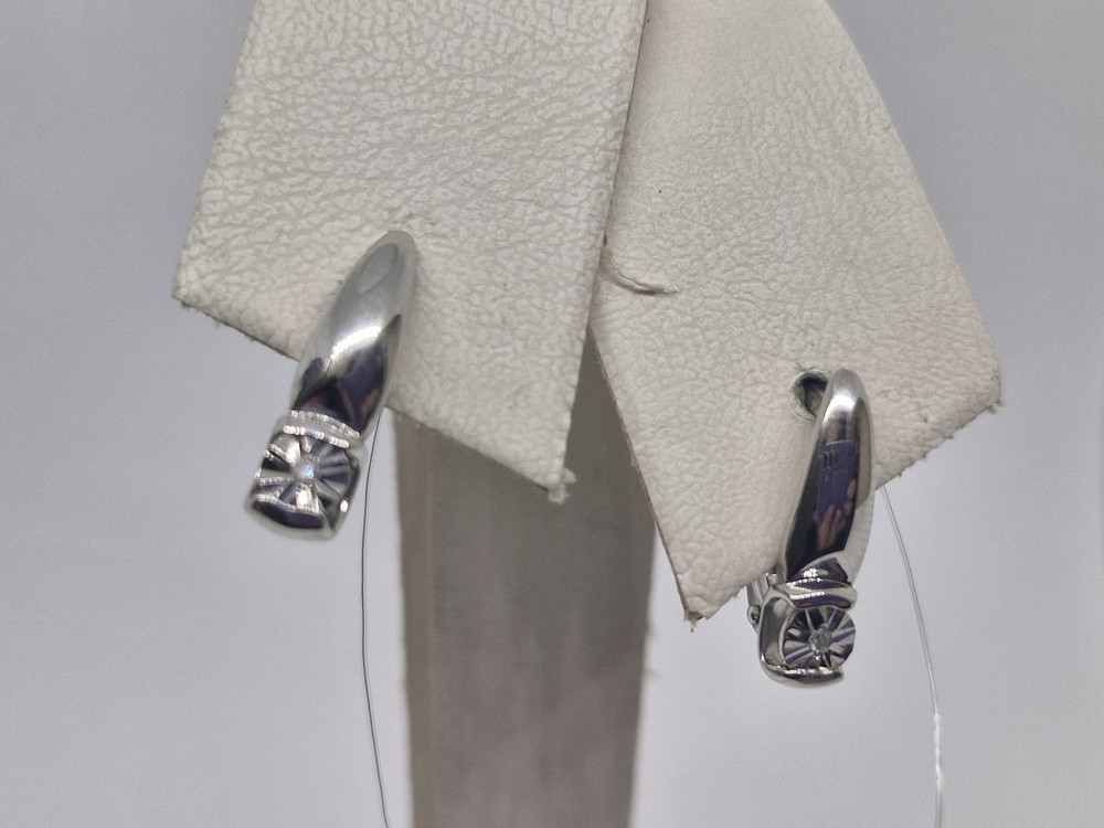 СЕРЬГИ БРИЛЛИАНТ (Ag 925)