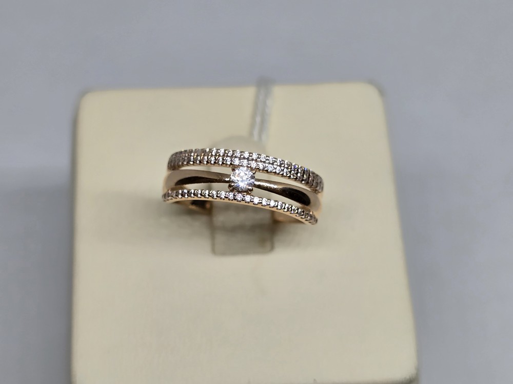 КОЛКМИ585 КОЛЬЦО С КАМНЯМИ (Au 585)