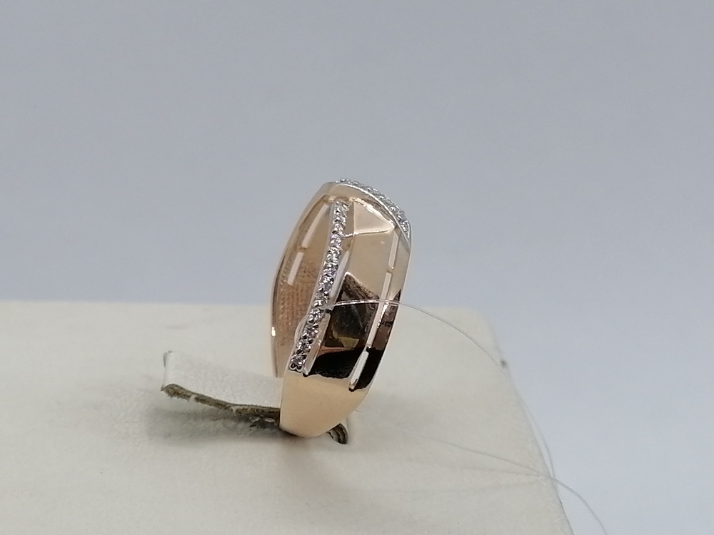 КОЛЬЦО С КАМНЯМИ (Au 585)