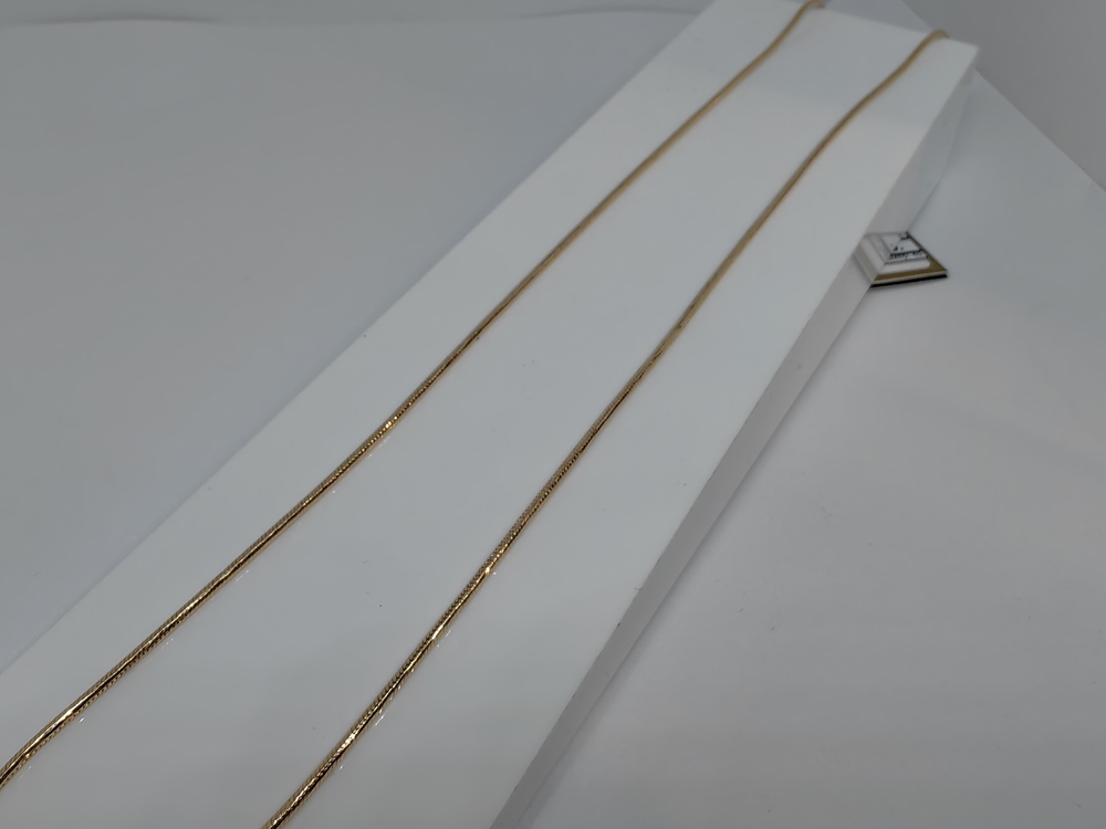 ЦЕПЬ ПОЛНОВЕСНАЯ Жгут(снейк) (Au 585)