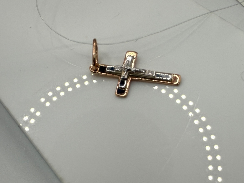 ПОДВЕСКА КРЕСТ (Au 585)