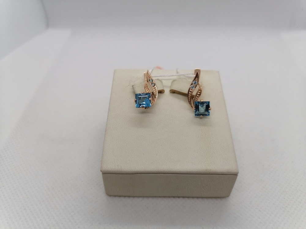 СЕРЬГИ С КАМНЯМИ (Au 585)