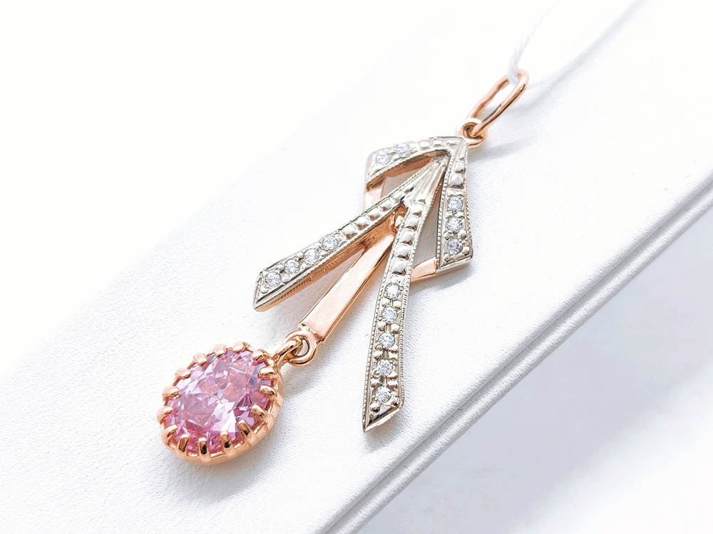 ПОДВЕСКА С КАМНЯМИ (Au 585)