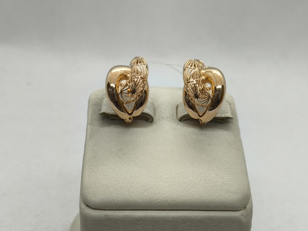 СЕРЬГИ БЕЗ КАМНЯ (Au 585)