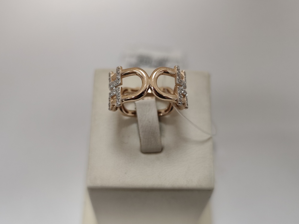 КОЛЬЦО С КАМНЯМИ (Au 585)