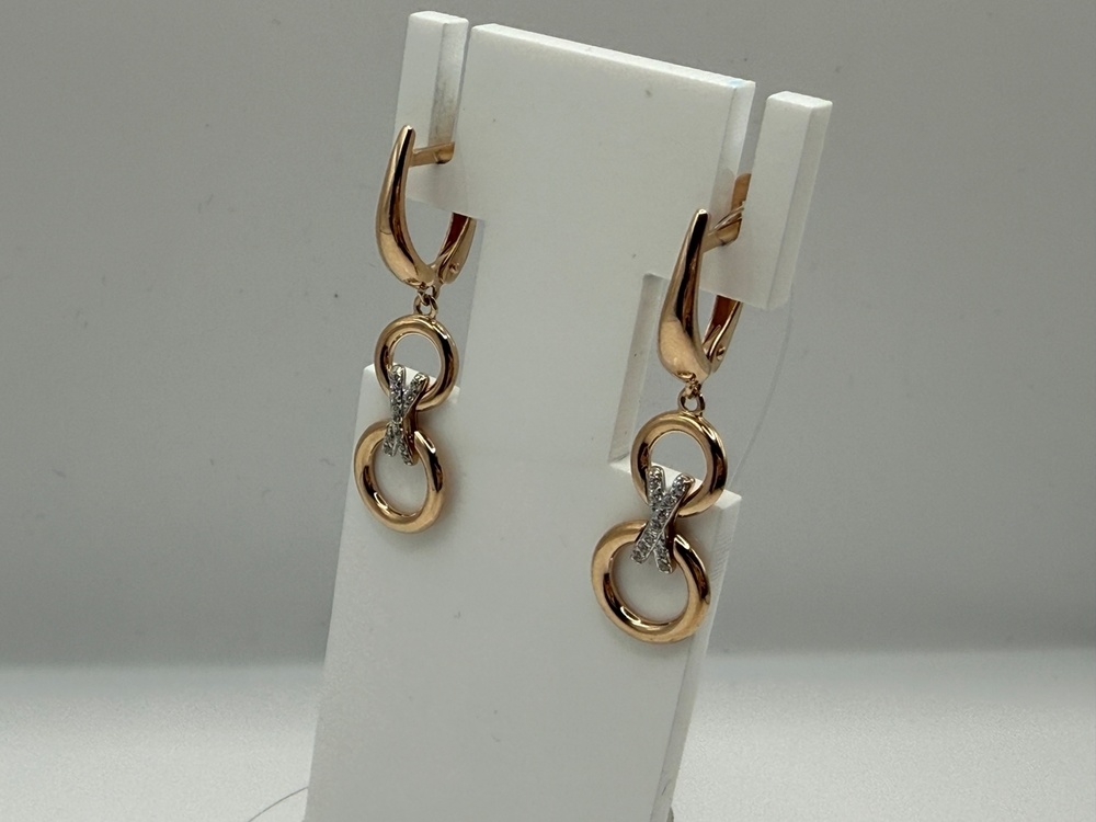 СЕРЬГИ С КАМНЯМИ (Au 585)