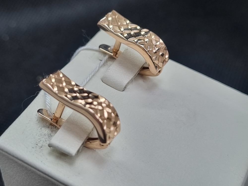 СЕРЬГИ БЕЗ КАМНЯ (Au 585)