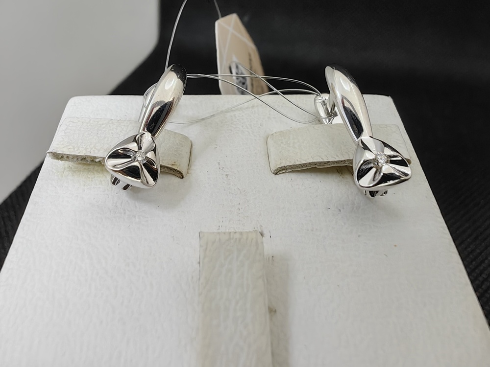 СЕРЬГИ БРИЛЛИАНТ (Ag 925)