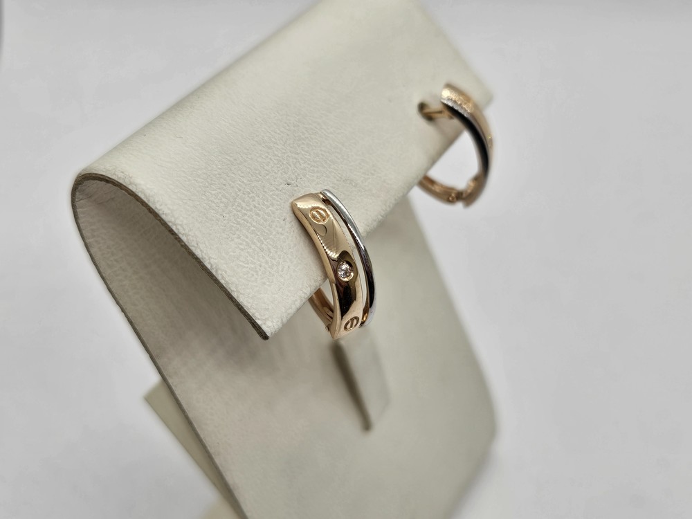 СЕРЬГИ С КАМНЕМ (Au 585)