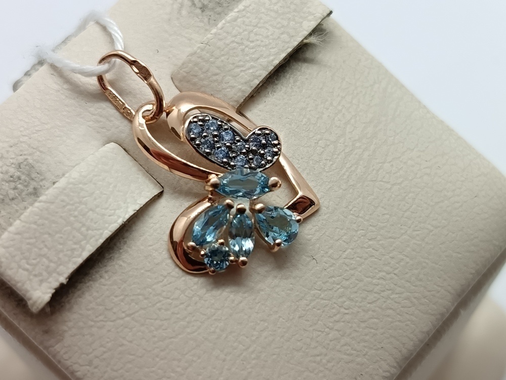 ПОДВЕСКА С КАМНЯМИ (Au 585)