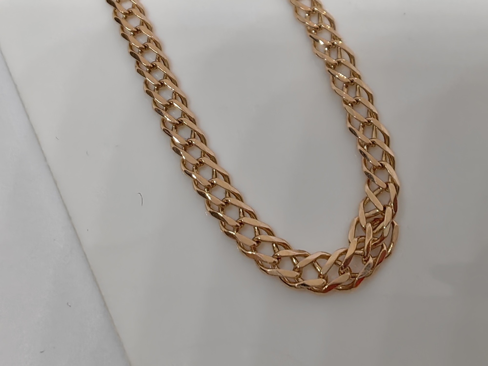 ЦЕПЬ ПОЛНОВЕСНАЯ Ромб двойной (Au 585)