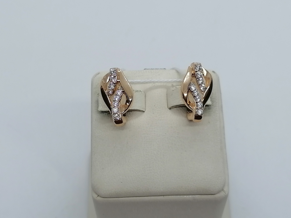 СЕРЬГИ С КАМНЯМИ (Au 585)