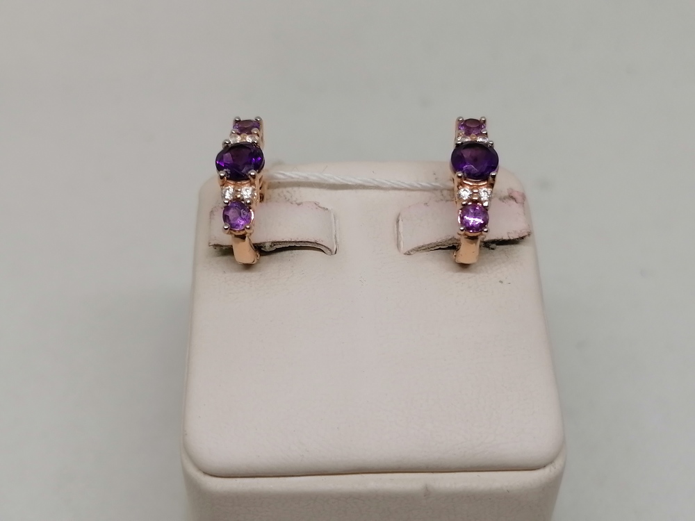 СЕРЬГИ С КАМНЯМИ (Au 585)