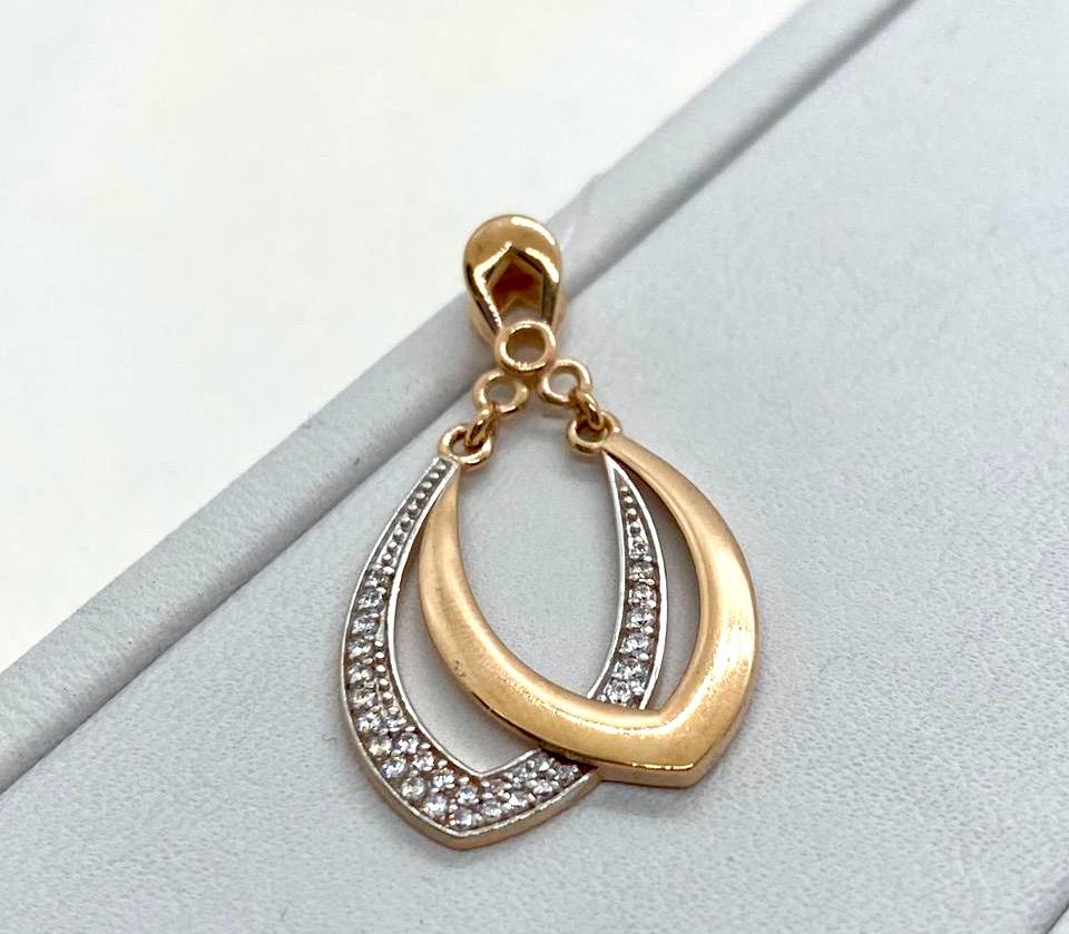 950340 ПОДВЕСКА С КАМНЯМИ (Au 585)