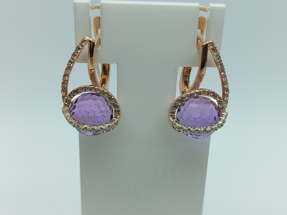 СЕРЬГИ С КАМНЯМИ (Au 585)